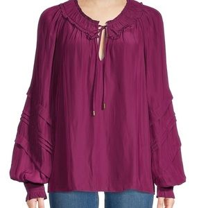 Ramy Brook Nella Tie-Neck Top